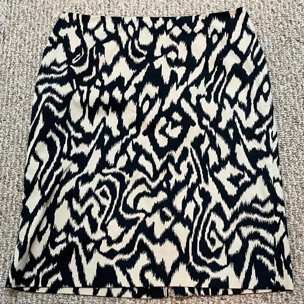 Cotton knee-length A-line skirt, sz 12
